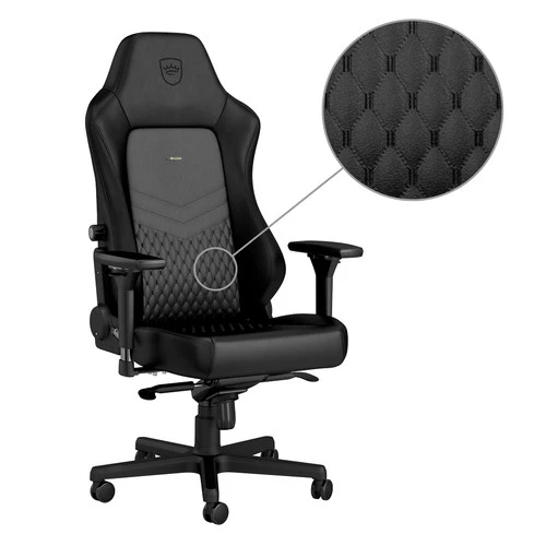 Noblechairs HERO Echt Lederen Gaming Stoel Zwart 7 Noblechairs HERO Echt Lederen Gaming Stoel Zwart - Afbeelding 5