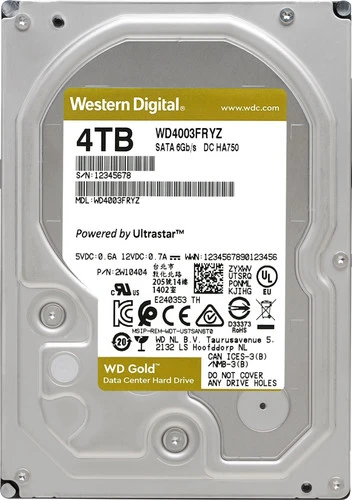 WD Gold WD4003FRYZ 4TB 3 WD Gold WD4003FRYZ 4TB