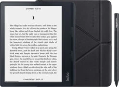 Kobo Sage + Kobo Sleep Cover Zwart + Kobo Stylus