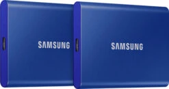 Samsung Portable SSD T7 500GB Blauw - Duo Pack