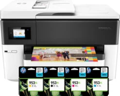 HP Officejet 7740 + 1 Set Extra Inkt