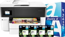 HP Officejet 7740 + 1 Set Extra Inkt + 500 Vellen A4 Papier
