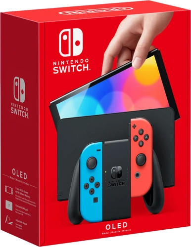 Nintendo Switch OLED Blauw/Rood + Pokémon Violet + BlueBuilt Beschermhoes 9 Nintendo Switch OLED Blauw/Rood + Pokémon Violet + BlueBuilt Beschermhoes - Afbeelding 7