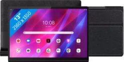 Lenovo Yoga Tab 13 128GB Wifi Zwart + Just In Case Smart Tri-Fold Book Case Zwart