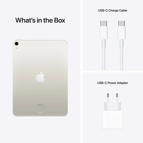 Apple IPad Air (2022) 10.9 Inch 256 GB Wifi + 5G Witgoud 11 Apple IPad Air (2022) 10.9 Inch 256 GB Wifi + 5G Witgoud - Afbeelding 9