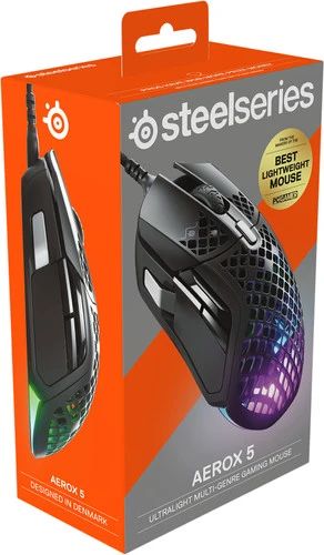 SteelSeries Aerox 5 Bedrade Gaming Muis Zwart 6 SteelSeries Aerox 5 Bedrade Gaming Muis Zwart - Afbeelding 4