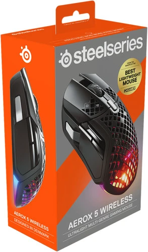 SteelSeries Aerox 5 Draadloze Gaming Muis Zwart 6 SteelSeries Aerox 5 Draadloze Gaming Muis Zwart - Afbeelding 4