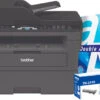 Brother MFC-L2710dw + 1 Extra Zwarte Toner + 2.500 Vellen A4 Papier -Tech Winkel 1756714