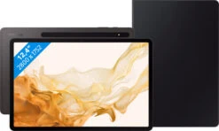Samsung Galaxy Tab S8 Plus 12.4 Inch 256GB Wifi Grijs + Book Case Zwart