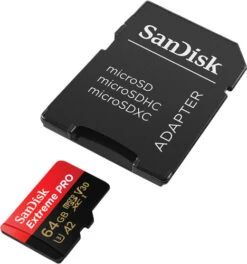 SanDisk MicroSDXC Extreme Pro 64GB 200mb/s -Tech Winkel 1765902