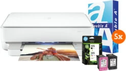 HP ENVY 6022e + 1 Set Extra Inkt + 500 Vellen A4 Papier