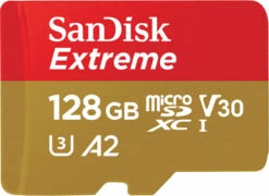SanDisk MicroSDXC Extreme 128GB 190MB/s + SD Adapter