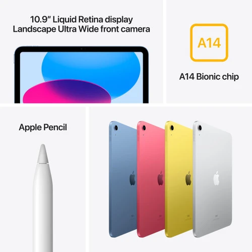 Apple IPad (2022) 10.9 Inch 256GB Wifi Blauw + Apple Pencil 1 (2022) 9 Apple IPad (2022) 10.9 Inch 256GB Wifi Blauw + Apple Pencil 1 (2022) - Afbeelding 7