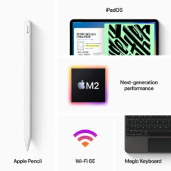 Apple IPad Pro (2022) 12.9 Inch 1TB Wifi Zilver + Magic Keyboard 25 Apple IPad Pro (2022) 12.9 Inch 1TB Wifi Zilver + Magic Keyboard -Tech Winkel 1832287 7