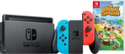 Nintendo Switch Rood/Blauw + Animal Crossing New Horizons