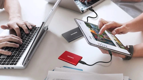 Samsung Portable SSD T7 500GB Grijs 12 Samsung Portable SSD T7 500GB Grijs - Afbeelding 10