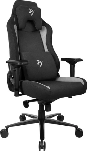 Arozzi Vernazza Supersoft Stof Gamestoel Zwart 4 Arozzi Vernazza Supersoft Stof Gamestoel Zwart - Afbeelding 2