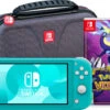 Nintendo Switch Lite Turquoise + Pokémon Violet + Bigben Beschermtas -Tech Winkel 1849628