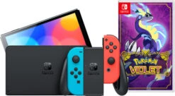 Nintendo Switch OLED Rood/Blauw + Pokémon Violet