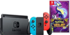 Nintendo Switch Rood/Blauw + Pokémon Violet