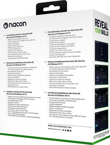NACON Officiële Bedrade Xbox X Pro Controller Blauw 9 NACON Officiële Bedrade Xbox X Pro Controller Blauw - Afbeelding 7