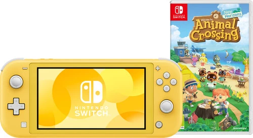 Nintendo Switch Lite Geel + Animal Crossing New Horizons 3 Nintendo Switch Lite Geel + Animal Crossing New Horizons