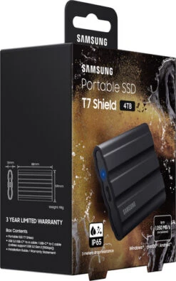 Samsung Portable SSD T7 Shield 4TB Zwart - Duo Pack -Tech Winkel 1864865 1