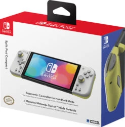 Hori Split Pad Pro Compact Controller - Licht Grijs/Geel Nintendo Switch -Tech Winkel 1873813