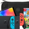 Nintendo Switch OLED Blauw/Rood + Animal Crossing New Horizons + BlueBuilt Beschermhoes 1 Nintendo Switch OLED Blauw/Rood + Animal Crossing New Horizons + BlueBuilt Beschermhoes -Tech Winkel 1885670