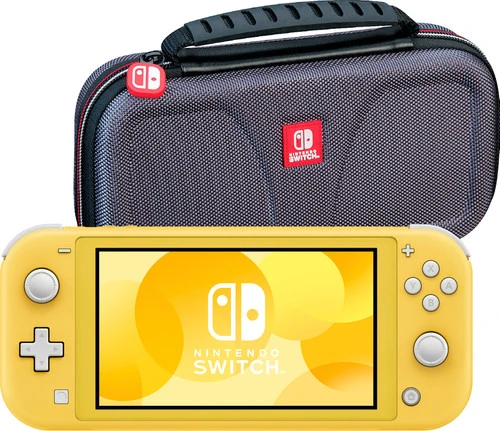 Nintendo Switch Lite Geel + Bigben Beschermtas 3 Nintendo Switch Lite Geel + Bigben Beschermtas