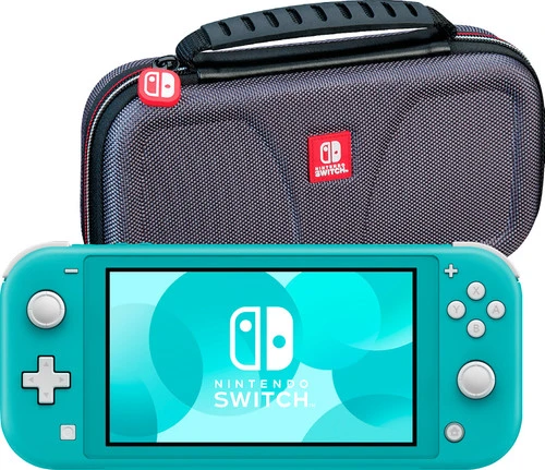 Nintendo Switch Lite Turquoise + Bigben Officiële Nintendo Switch Lite Beschermtas 3 Nintendo Switch Lite Turquoise + Bigben Officiële Nintendo Switch Lite Beschermtas