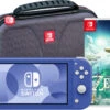Nintendo Switch Lite Blauw + Zelda: Tears Of The Kingdom + Bigben Beschermhoes -Tech Winkel 1919135