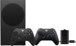 MICROSOFT Xbox Series S 1 TB Zwart + Wireless Controller Carbon Zwart + PDP Gaming Dual Charge