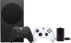 MICROSOFT Xbox Series S 1 TB Zwart + Wireless Controller Robot Wit + Play & Charge Kit