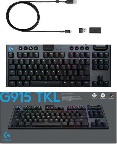 Logitech G915 TKL Tenkeyless Lightspeed Draadloos RGB Mechanisch Gaming Toetsenbord QWERTY 13 Logitech G915 TKL Tenkeyless Lightspeed Draadloos RGB Mechanisch Gaming Toetsenbord QWERTY - Afbeelding 11