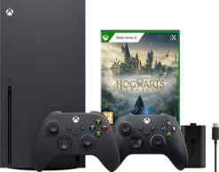Xbox Series X + Hogwarts Legacy + Microsoft Xbox Controller Zwart + Play & Charge Kit
