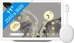 Google Pixel Tablet 256GB Wifi Crème + Chromecast 4K Met Google TV