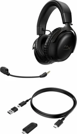 HyperX Cloud III Wireless Gaming Headset - Zwart (PC, PS5, PS4) 16 HyperX Cloud III Wireless Gaming Headset - Zwart (PC, PS5, PS4) -Tech Winkel 1960416