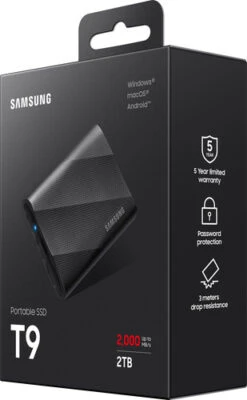 Samsung T9 Portable SSD 2TB Zwart - Duo-Pack -Tech Winkel 1976624 1