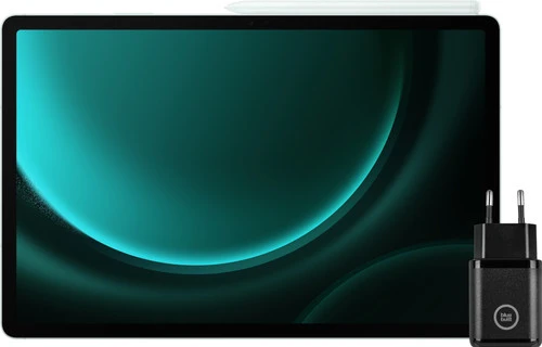 Samsung Galaxy Tab S9 FE Plus 128GB Wifi Groen + BlueBuilt Oplader 3 Samsung Galaxy Tab S9 FE Plus 128GB Wifi Groen + BlueBuilt Oplader