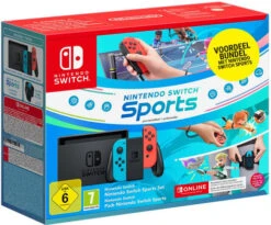 Nintendo Switch Rood/Blauw + Switch Sports + 3 Maanden Nintendo Online