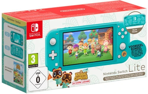 Nintendo Switch Lite Animal Crossing New Horizons Editie Turquoise 3 Nintendo Switch Lite Animal Crossing New Horizons Editie Turquoise