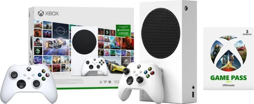 MICROSOFT Xbox Series S + 3 Maanden Game Pass Ultimate Bundel + Tweede Controller Wit 3 MICROSOFT Xbox Series S + 3 Maanden Game Pass Ultimate Bundel + Tweede Controller Wit