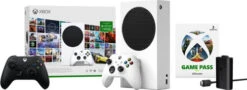 MICROSOFT Xbox Series S + 3 Maanden Game Pass Ultimate Bundel + Controller Zwart + Play & Charge Kit
