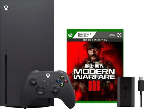 MICROSOFT Xbox Series X + Call Of Duty: Modern Warfare III + Play & Charge Kit 3 MICROSOFT Xbox Series X + Call Of Duty: Modern Warfare III + Play & Charge Kit