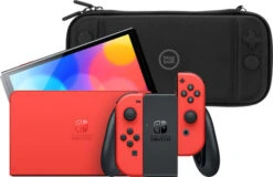 Nintendo Switch OLED Super Mario Editie + BlueBuilt Beschermhoes