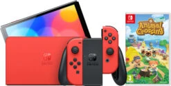 Nintendo Switch OLED Super Mario Editie + Animal Crossing New Horizons