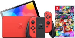 Nintendo Switch OLED Super Mario Editie + Mario Kart 8 Deluxe