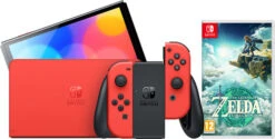 Nintendo Switch OLED Super Mario Editie + Zelda: Tears Of The Kingdom