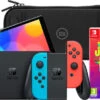Nintendo Switch Rood/Blauw + Just Dance 2024 + BlueBuilt Beschermhoes -Tech Winkel 1987054